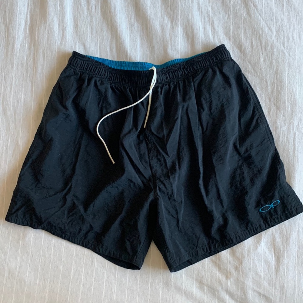 Vintage OP Black Swim Trunks